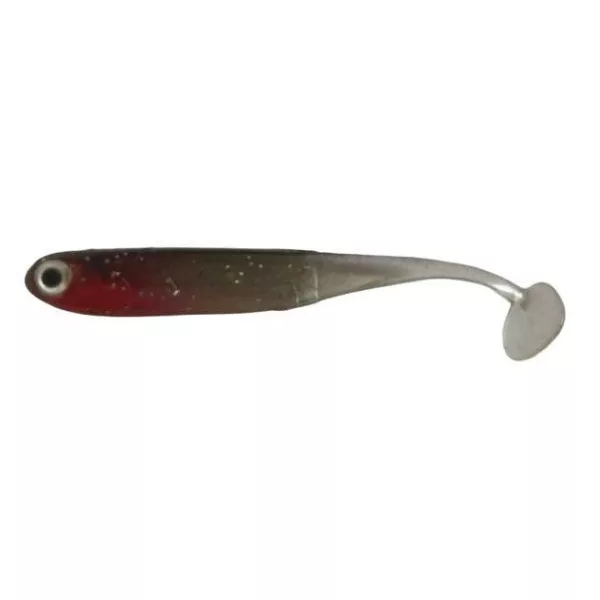 Rapture Mini Minnow Shad Tail 4,5cm Hot Silver Momeală din cauciuc moale 6 buc