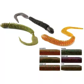   Rapture W. Ribbed Curly Tail 10cm Cola Momeală din cauciuc moale 10db