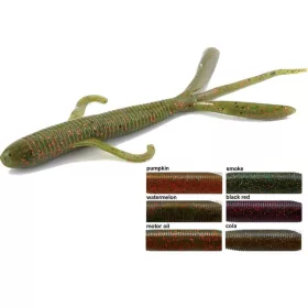   Rapture W. Crazy Lizard 12cm Black&Red Momeală Cauciuc Moale 10buc