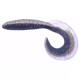   Rapture Fun Tail Grub 6,5cm Black Silver Naluci Plastic 10buc