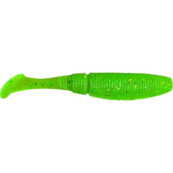 Rapture W. Power Shad 7,5cm Chartreuse Nalucă din cauciuc moale 15buc