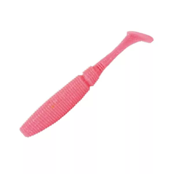 Rapture Power Shad Dual 10cm Fluo Roz Argintiu Momeală din cauciuc moale 8 buc