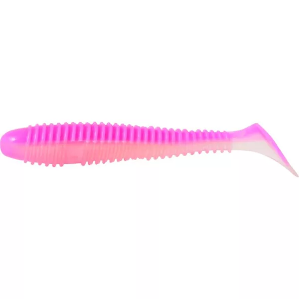 Rapture Ribbed Swing Shad 4cm Pink Shake Momeală Plastic 14 buc