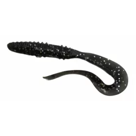 Rapture Mad Worm 8cm Dark Black Nalucă din plastic 10buc