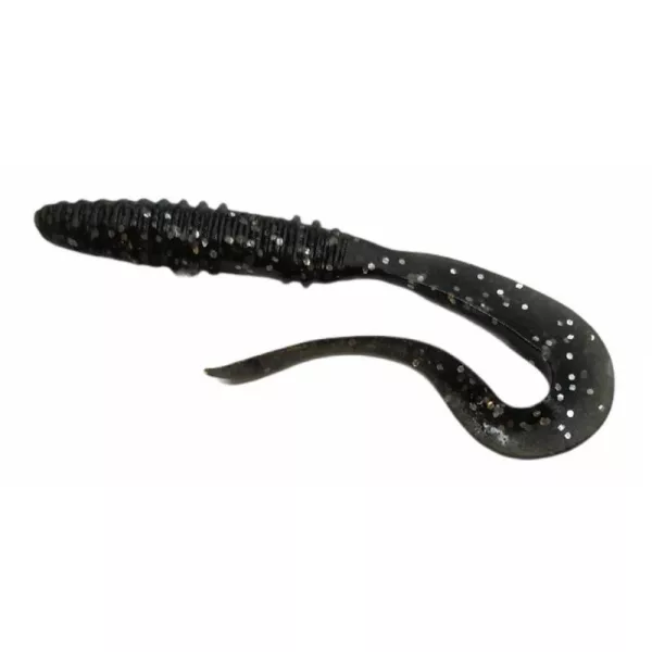 Rapture Mad Worm 8cm Dark Black Nalucă din plastic 10buc