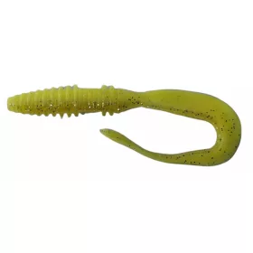   Rapture Mad Worm 8cm Chartreuse Ghost Nalucă din plastic 10buc
