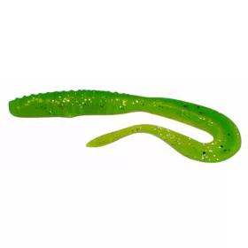 Rapture Mad Worm 8cm Neon Green Nalucă din plastic 10buc