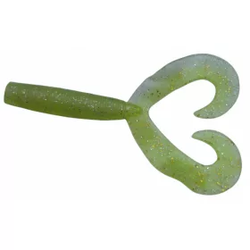   Rapture Twin Grub 9cm Chartreuse Ghost Naluci din plastic 10 buc.