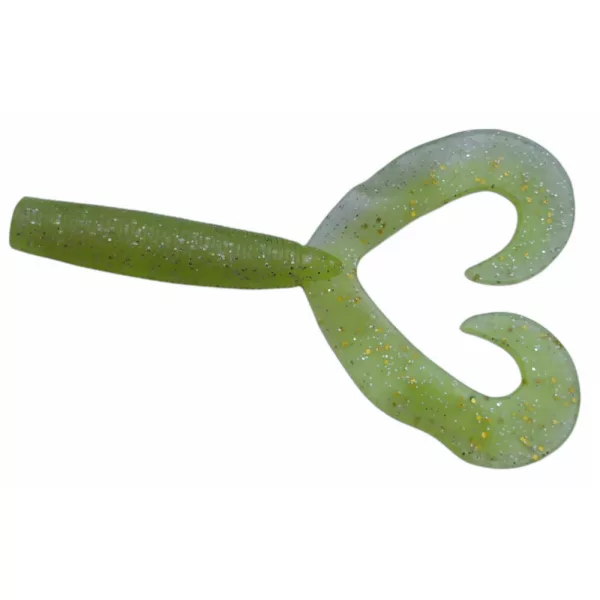 Rapture Twin Grub 9cm Chartreuse Ghost Naluci din plastic 10 buc.
