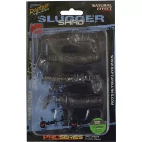   Rapture Slugger Shad Set 7,5cm Smoke Ghost 4+2buc Set Naluci Artificiale