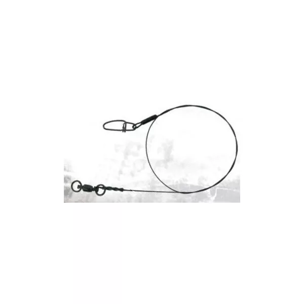 Trabucco Titanium Leader 20lb 12 Bb/Snap/Forfac din sârmă de Titaniu cu agrafă și vârtej cu rulment