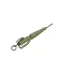 K-Karp DT XTR GTD Clip 90cm Lider cu plumb verde și agrafă de siguranță 2 buc
