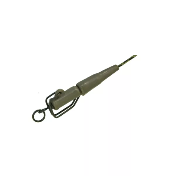 K-Karp DT XTR GTD Clip 90cm Lider cu plumb maro și agrafă de siguranță 2 buc