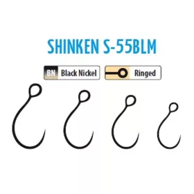  Trabucco Shinken Hooks S-55BLM BN #6 Cârlig fără barbă pentru pești răpitori 10 buc