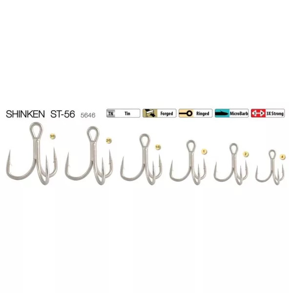 Trabucco Shinken ST-56 TN #1 Ancoră triplă 4buc