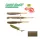 Tiemco Linkin Shad 7,6cm 005NS Plasztik Csali 9db