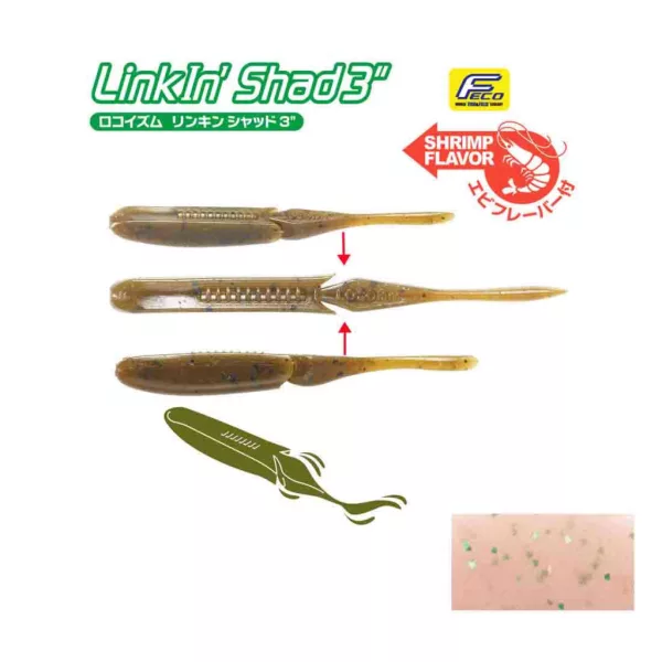 Tiemco Linkin Shad 12,5cm 155 Plasztik Csali 5db