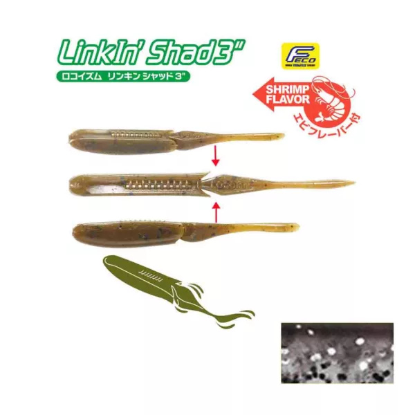 Tiemco Linkin Shad 12,5cm 240 Plasztik Csali 5db