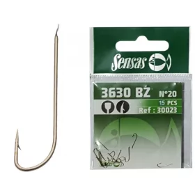   Sensas Feeling 3630 Bronz 20 cu paletă, Cârlig pentru plătică cu barbă 15db