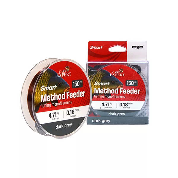 Carp Expert Smart Method Feeder Sötétszürke 0,23mm Monofil Főzsinór 150m
