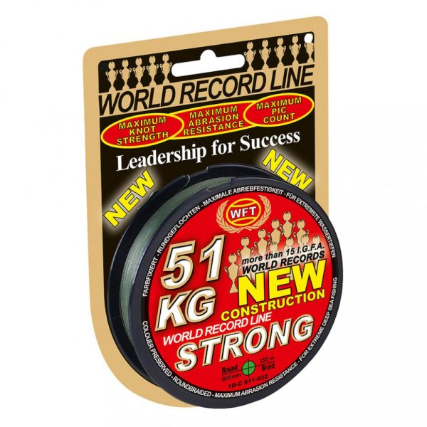 FIR ÎMPLETIT WFT NEW GREEN 51KG 0,32mm 300m - Fir principal - Fir împletit