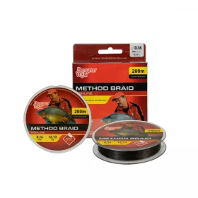 Fir Benzar Method Braid 0,16Mm 12,13 Kg 200M Maro Închis