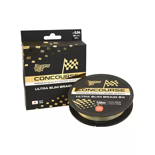 Benzár Mix Concourse Ultra Slim 8X Braid 0,14mm 120m Fir Principal Împletit