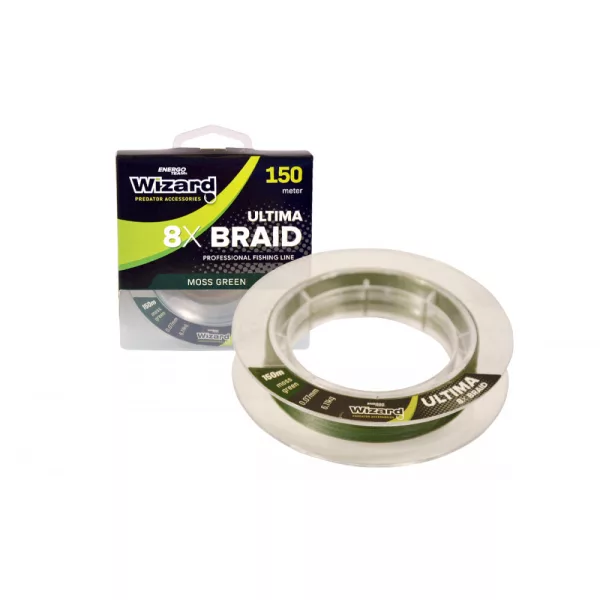 Wizard Ultima 8X Braid Verde Moh 0,07mm 150m Fir împletit principal