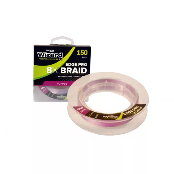 Wizard Edge Pro Violet 8X Braid 0,16mm 150m Fir împletit principal