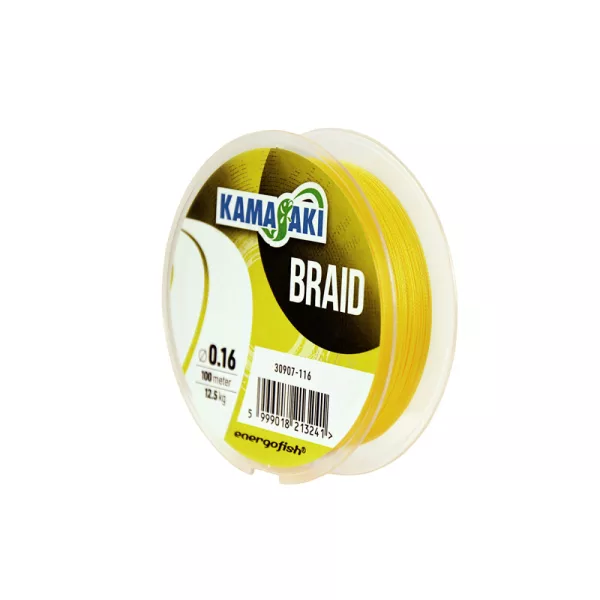 Kamasaki Braid Yellow Fir Împletit 0,28mm 27,5kg 100m