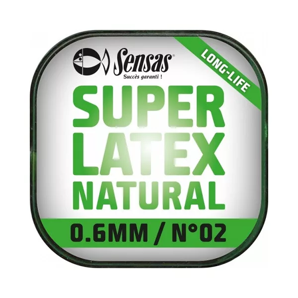 Sensas Super Latex Natural 1,2mm 6m Cauciuc Solid pentru Rubeziană