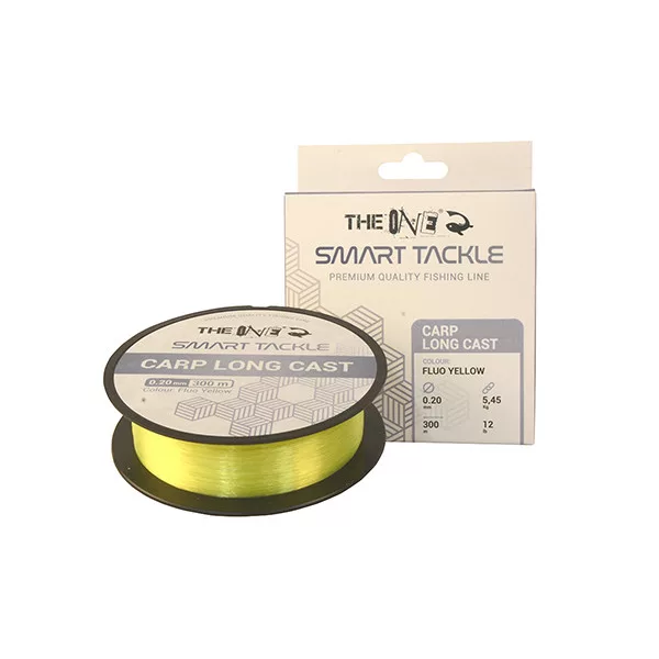 The One Carp Long Cast Fluo Galben 300m 0.25mm Fir Monofilament Principal