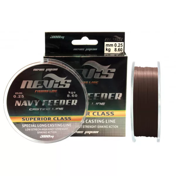 Nevis Navy Feeder 150m 0.22mm Fir principal monofil Maro