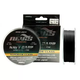 Nevis Navy Carp 300m 0.22mm Fir monofilament principal-Negru