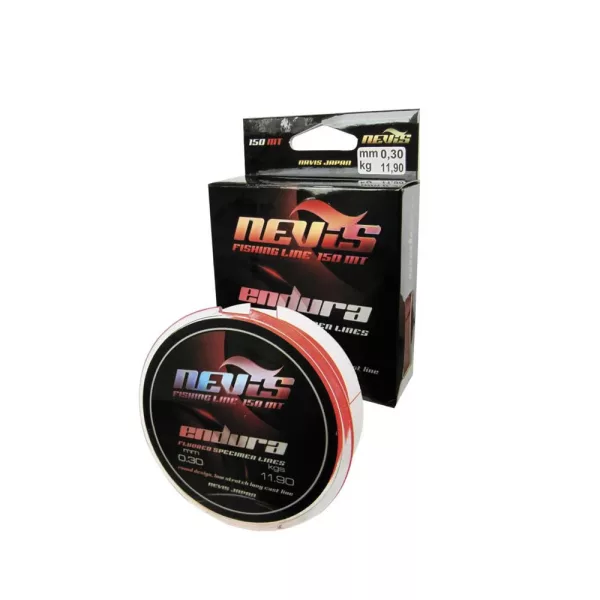 Nevis Endura 150m 0,20mm Fluo Roșu Fir principal monofilament