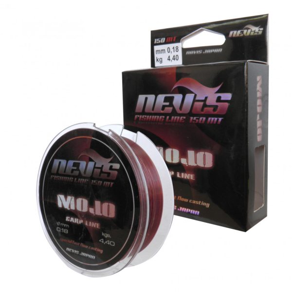 Nevis Mojo 300m 0.25mm Fir principal monofilament-Bordo