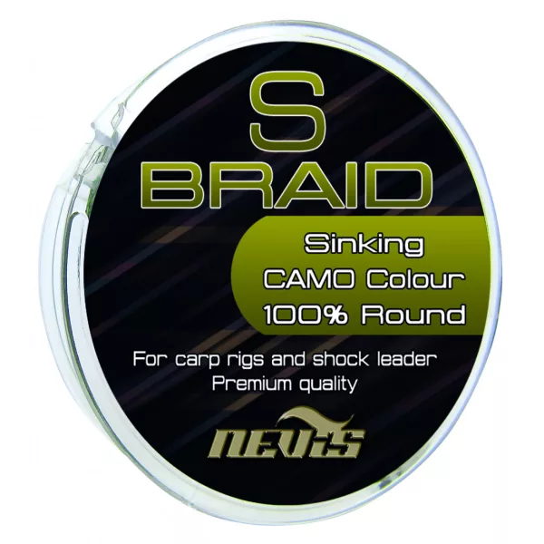 Nevis S Braid 15m 0.12mm Fir împletit pentru forfac-Verde