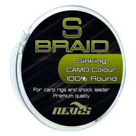 Nevis S Braid 15m 0.18mm Fir împletit pentru forfac-Verde