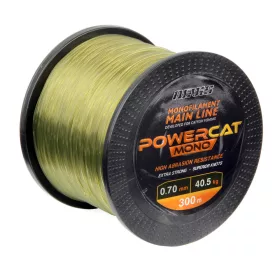   Nevis Powercat Mono 300m 0.50mm Fir principal monofilament-Verde închis