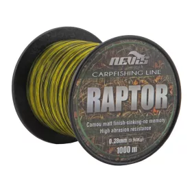   Nevis Raptor 1000m 0.30mm Fir principal monofil - Galben+verde