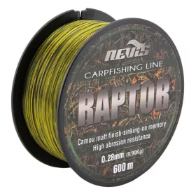   Nevis Raptor 600m 0.25mm Fir principal monofil - Galben+verde