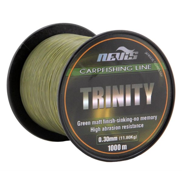 Nevis Trinity 1000m 0.35mm Fir principal monofilament-Verde