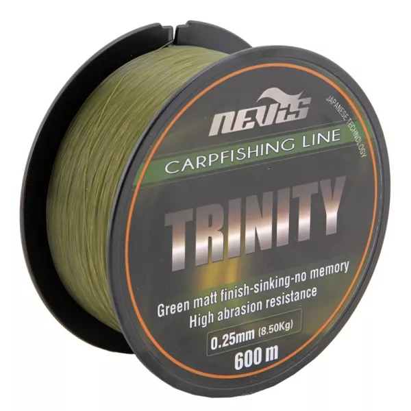 Nevis Trinity 600m 0.30mm Fir principal monofilament-Verde