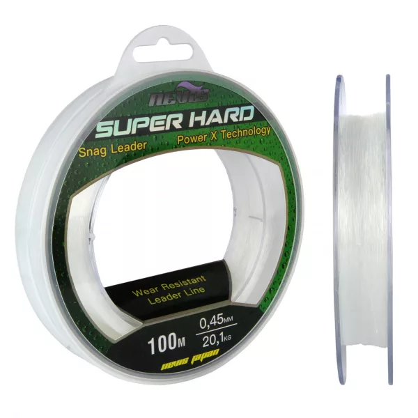 Nevis Super Hard Snag Leader 100m 0.40mm Fir înaintare-Transparent