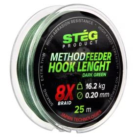   Stég Stég Method Feeder fir forfac 0.14mm 25m Fir împletit forfac-Verde închis