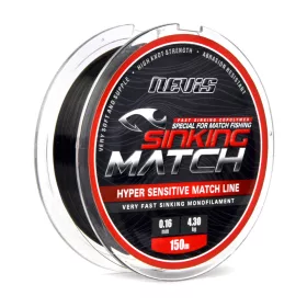   Nevis Nevis Sinking Match 150m 0.22mm Fir principal monofilament-Negru