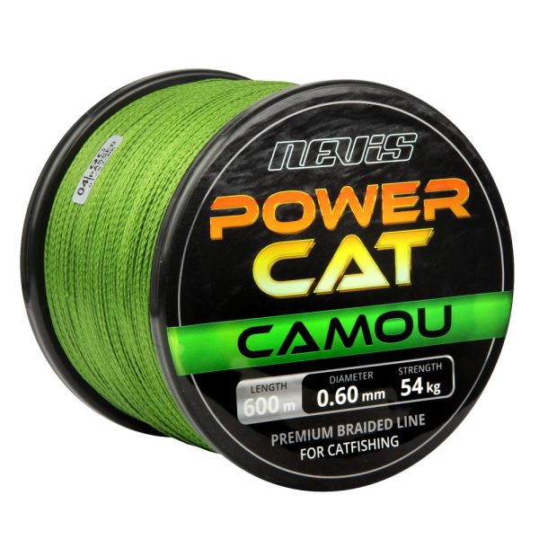Nevis Powercat Fir împletit 600m 0.40mm Fir principal împletit-Camou