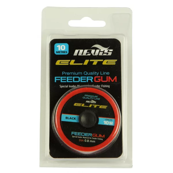 NEVIS Elastic feeder Elit Black 0.60mm 10m 4,5kg Elastic de forță