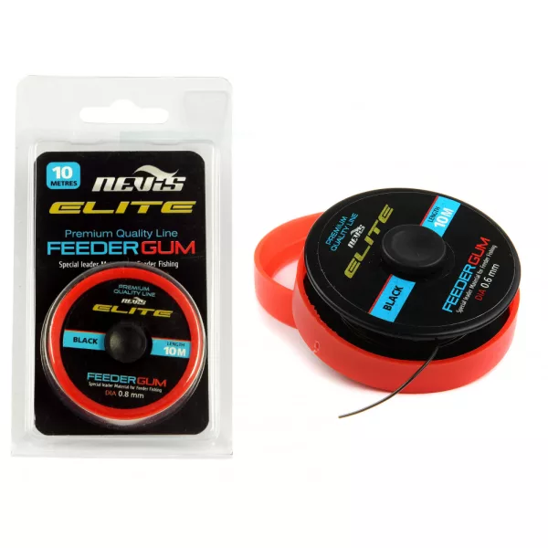 Nevis Elit Black Feeder Cauciuc 0,80mm 10m 7,5kg
