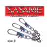 Sasame Erős Hengeres Biztonsági Kapoccsal Black Nickel 8 Forgókapocs 8db